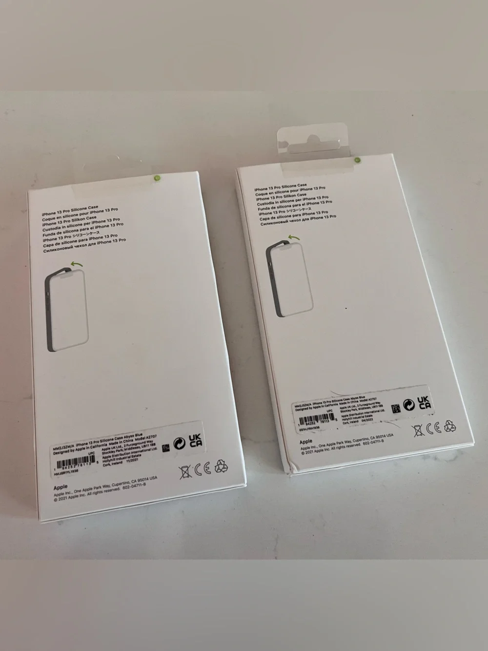 Apple iPhone 13 Pro Silicone Case - Midnight Blue (MagSafe) - 2 cases